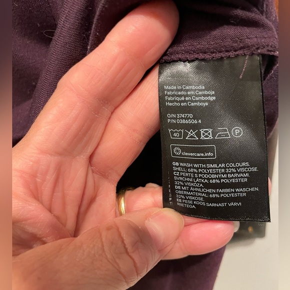 Divided H&M plum mini dress size XS - Picture 3 of 6